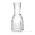 Ribbed Glass Vase Tea Light Holders